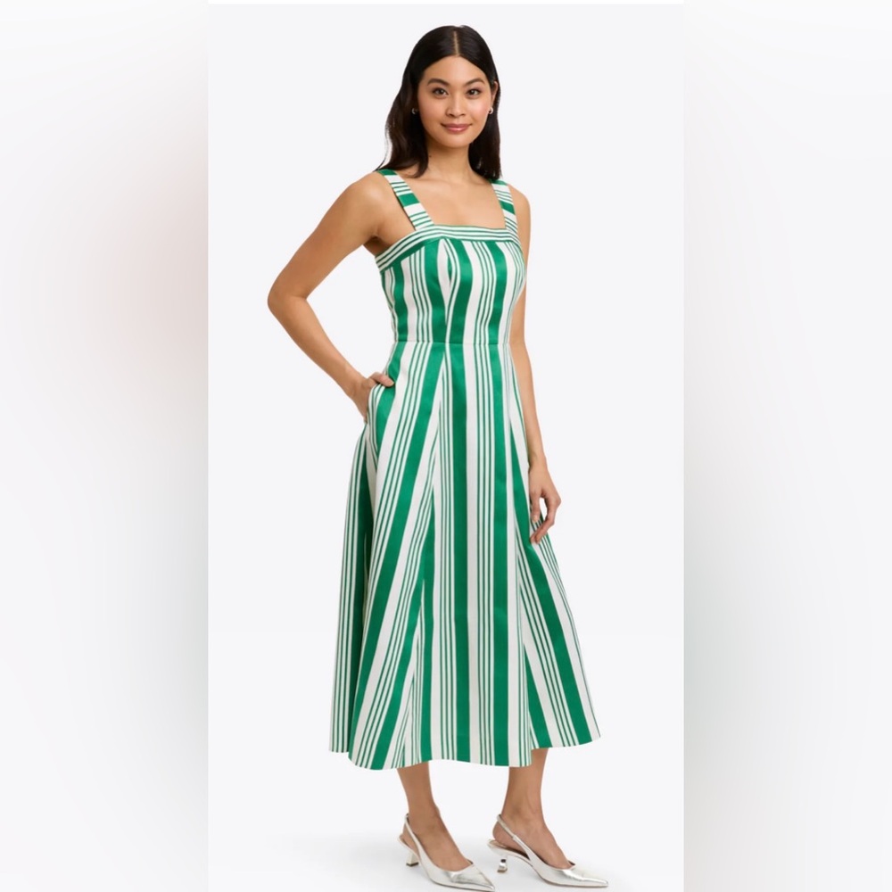 Draper James Rosalind Love Circle Dress in Ottoman Stripe Size 8